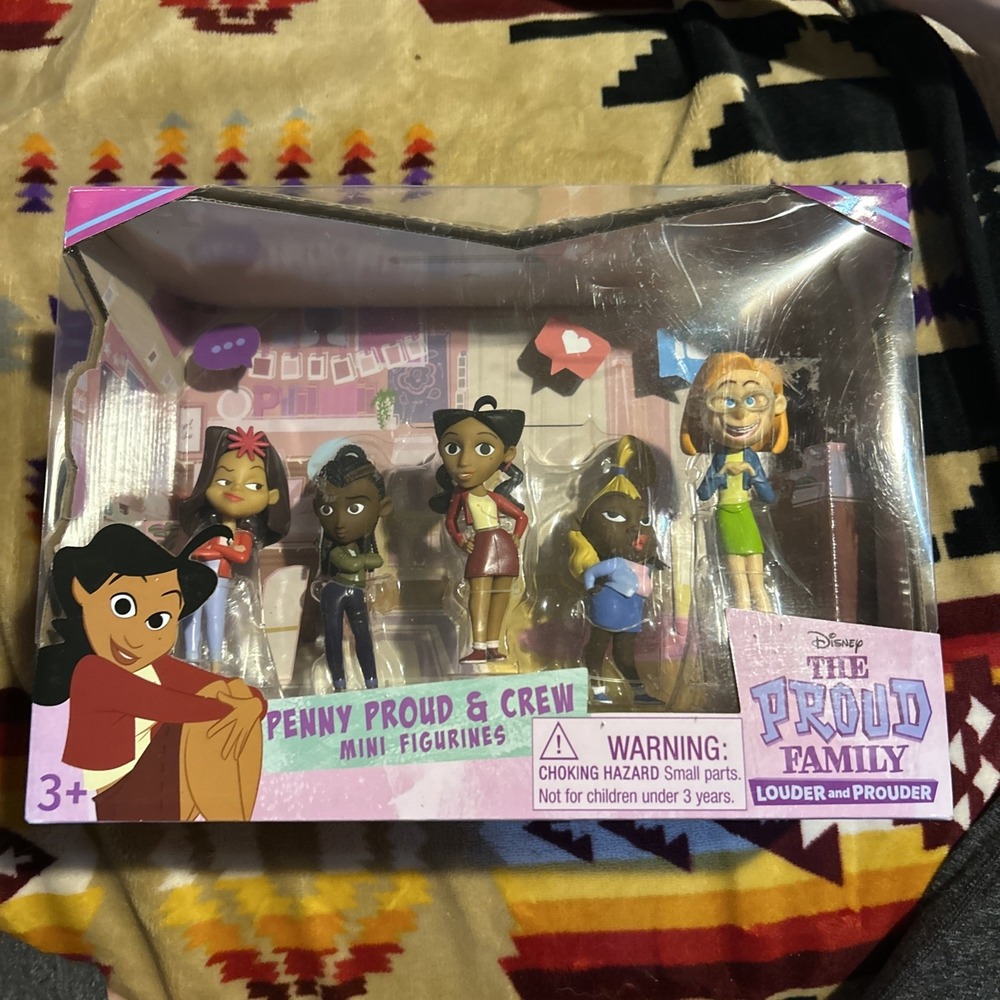 The Proud Family Louder and Prouder Penny & Crew 5 Mini Figurines Disney NEW